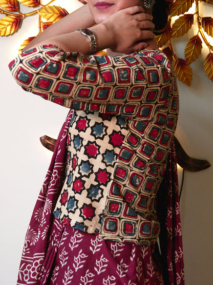 Block Printed Cotton Saree