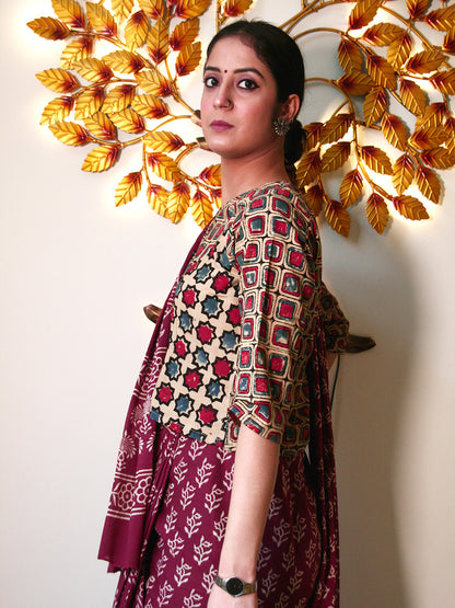Block Printed Cotton Saree