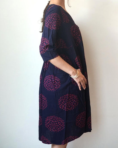 Burgundy Alia Cut Dress