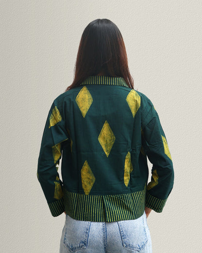 Handcrafted Cotton Akola Block Printed Jacket